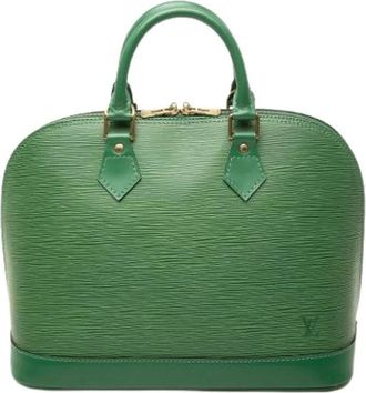 Louis Vuitton Pre-owned Alma PM - Dames - Vintage Handtas - Groen - ONE Size - Leer - Vintage