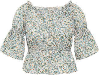 Mymo Blouse Dames Blauw Veelkleurig