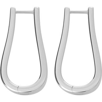 Lucy Quartermaine Petal Hoops Large in Sterling Silver at Nordstrom