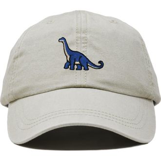 Dalix Brachiosaurus Dad Cap in Washed Stone White at Nordstrom