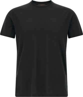 Zanone Black Cotton T-shirt