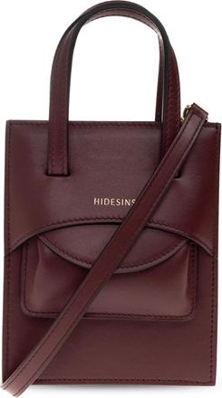 Hidesins Pocket Small Bag - Dames - Mini tas - Rood - ONE Size - Leer - Tassen
