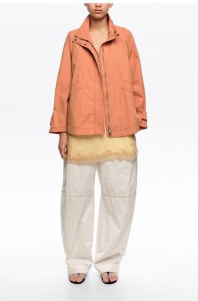 Bimba & Lola Fluid High Neck Trench in Orange at Nordstrom, Size X-Small Eu