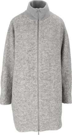 PESERICO Cappotto - Dames - Mantel - Grijs - L - Jassen