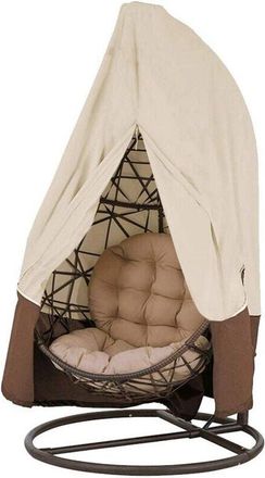No Brand Funda Para Hamaca - Resistente A La Intemperie - Tela Oxford - Con Cremallera - Apta Para Hamacas Grandes - 230 X 200 Cm - Beige/marr&oacute;n