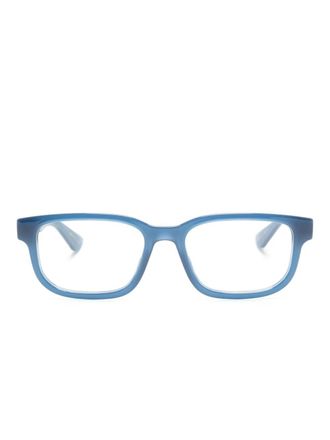 Gucci rectangle-frame glasses - Blue
