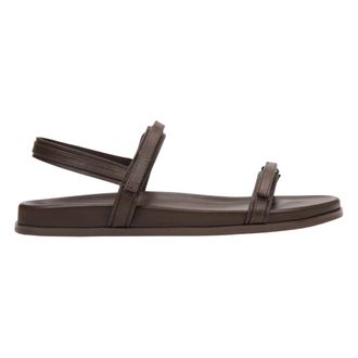 Estro & Luminara Flat Sandals, female, Brown, Size: 10 US Soft Sandals with Thin Straps