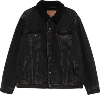 Levi's Type III Sherpa Trucker Jacket - Heren - Spijkerjassen - Zwart - L - Katoen - Jassen