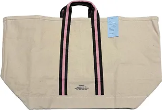 Puebco Vacation College Tote Bag in Black X Pink at Nordstrom