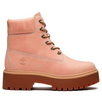 Timberland Stone Street 6 Inch Lace Up Freizeitstiefel f&uuml;r Damen | rosa