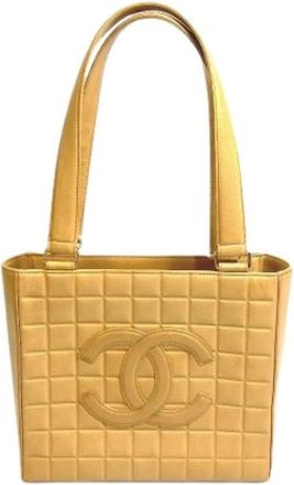 Chanel Pre-owned Tote Bags, female, Beige, Size: ONE SIZE Pre-owned Vintage Tote Bag