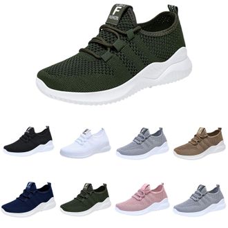 Generic Womens Comfort Walking Shoes Size 6.5, Lightweight Breathable Mesh Sneakers Orthopedic Running Training Shoes Soft Comforble Slip On Trainers with Arc