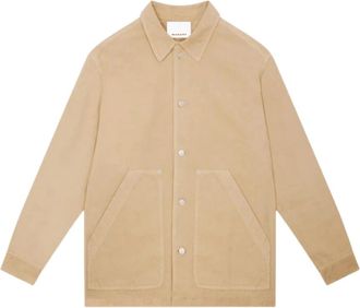 Isabel Marant Jassen, Heren, Beige, L, Katoen, Veste Lawrence