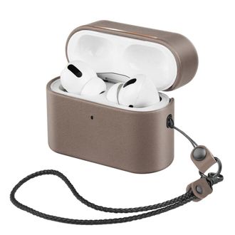 OEM Esta Funda Integral Para Airpods Est&aacute; Fabricada En Cuero Aut&eacute;ntico Con Una Resistente Carcasa De Policarbonato, Admite Carga Inal&aacute;mbrica E Indicadores