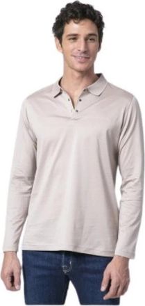 Karl Lagerfeld Polo Shirt - Heren - Polos - Beige - 2XL - Katoen - Tops