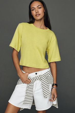 Maeve Corey Cotton Boxy Tee