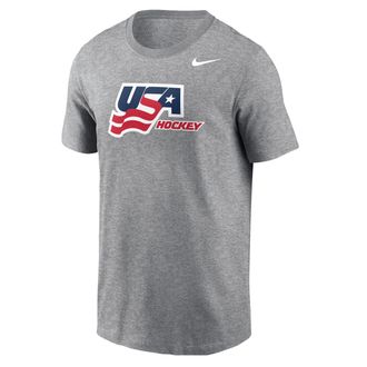 Nike Mens Team USA Hockey T-Shirt in Grey | M11332USAH-DHR