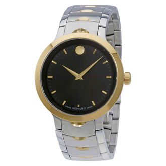 Movado Luno Black Dial Mens Watch 0607043