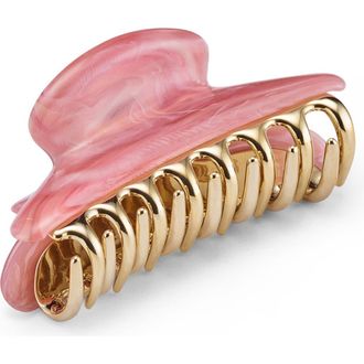 Lelet NY Colette Elongated Claw Clip in Rose Swirl at Nordstrom