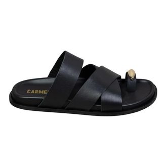 Carmens Sliders, female, Black, Size: 10 US Christine Ring Plonge