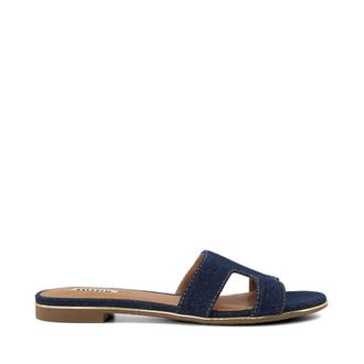 Dune London Womens Ladies Loopers - Smart Slider Sandals - Navy - Size UK 5