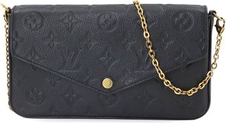 Louis Vuitton Noir Monogram Empreinte Leather Pochette (Pre-Owned)