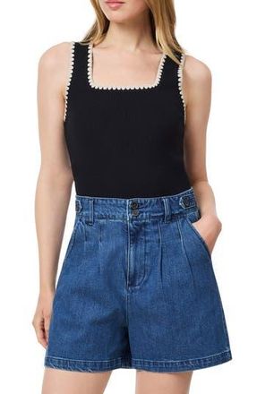 Scotch & Soda Embroidered Trim Sweater Tank in Black Night at Nordstrom Rack, Size X-Small