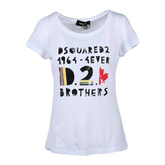 Dsquared2 T-Shirts, female, White, Size: L T-Shirt