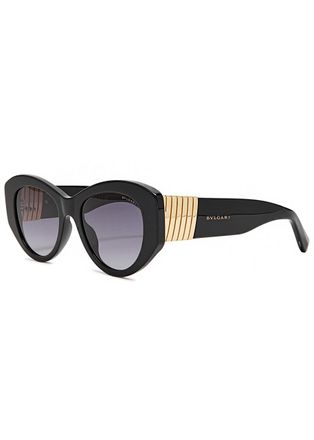 Bulgari Bvlgari Cat-eye Sunglasses - Black - One Size