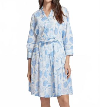 0039 Italy Jule Mini Dress In Light Blue Floral