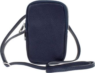 Girly HandBags Womens Genuine Leather Crossbody Phone Bag Mini Purse Small Navy