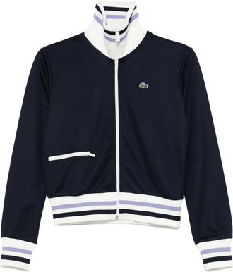 Lacoste logo-embroidered jacket - Blue