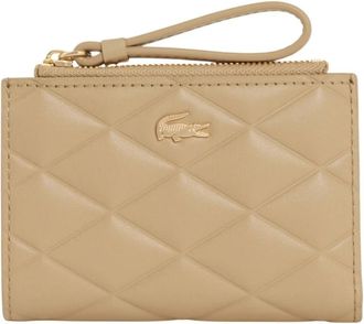 Lacoste Porte-monnaie Crocodelle Cuir - Dames - Portefeuilles - Bruin - ONE Size - Leer - Accessoires