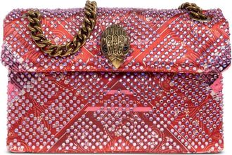 Kurt Geiger Borsa tote con motivo paisley e cristalli - Rosso