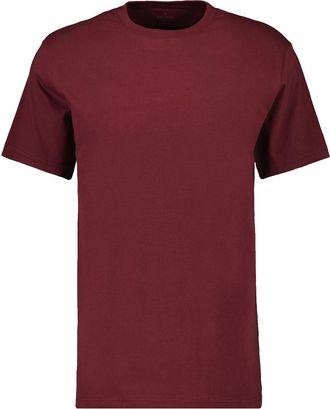 Ragman T-Shirt RAGMAN, Herren, Gr. 58, rot (barolo, 684), Baumwolle, regular fit, Rundhals, Shirts T-Shirt