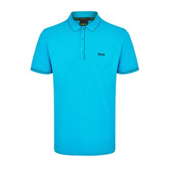 HUGO BOSS Heren Paddy Korte Mouwen Polo Shirt (Turquoise/Aqua)
