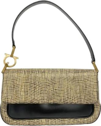 Ferragamo Pre-owned Shoulder Bags, female, Multicolor, Size: ONE SIZE Pre-owned Leather Shoulder Bag