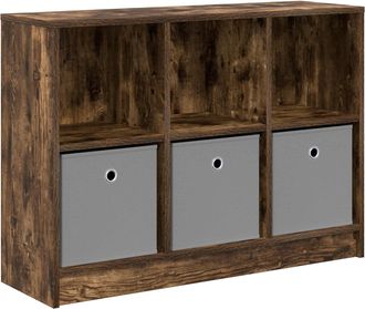 vidaXL Aparador Roble Ahumado 88,5 X 27,5 X 63,5 Cm Vidaxl