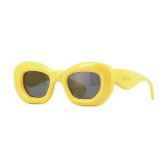 Loewe LW40117I39A Cat-Eye Acetate Sunglasses - Yellow