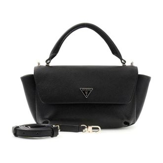 Guess Tassen, Dames, Zwart, ONE Size, Gilda Handtas met Klep en Handvat