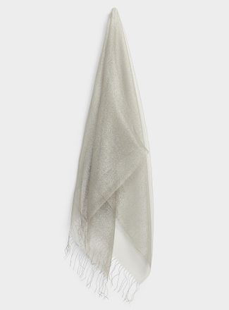 Simons Womens Shimmery organza lightweight scarf
