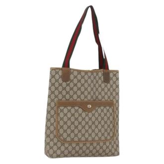 Gucci Pre-owned Plastic Tote Bag - Dames - Vintage Shopper - Beige - ONE Size - Vintage
