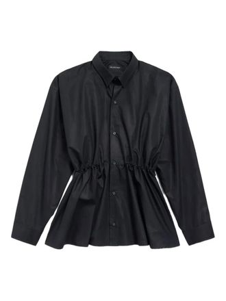 Balenciaga Katoenen blousejurk - Zwart
