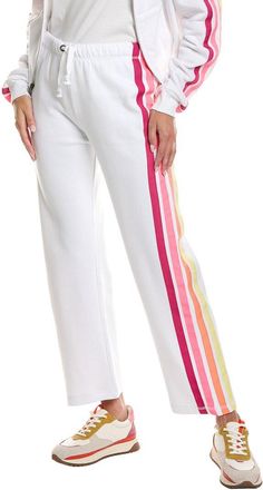 Vintage Havana Tripe Twill Tape Fleece Wide Leg Pant