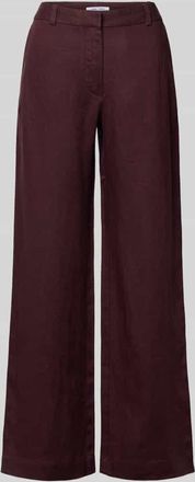 Sams&oslash;e & Sams&oslash;e Leinenhose mit Eingrifftaschen Modell SALARA in Bordeaux, Gr&ouml;&szlig;e XL