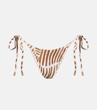 Vix Tie Side printed bikini bottoms