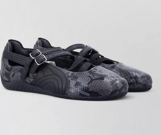 Puma ballet flat snake round toe rubber sole