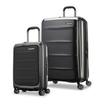 Samsonite Octiv 2 Piece Set (Pro Front Pocket 20/28) Hardside Spinner in Stealth Black at Nordstrom