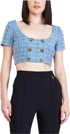 Elisabetta Franchi Blouses - Dames - Blouses - Blauw - XS - Overhemden