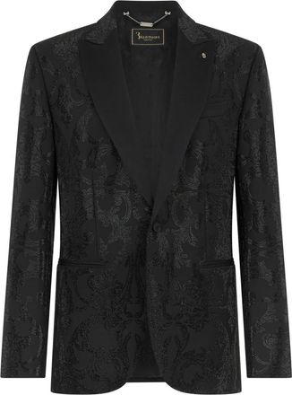 Billionaire Boys Club Blazer Brocade Strass - Heren - Blazers - Zwart - 4XL - Wol - Jassen